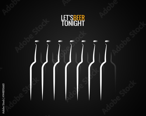 beer bottle concept design background