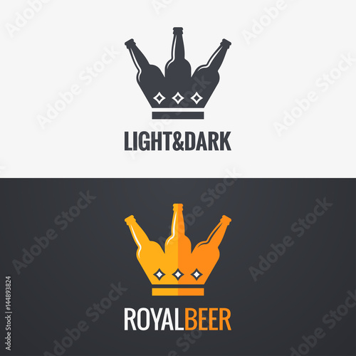beer bottle concept design background