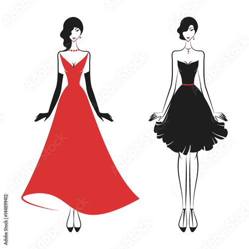 womans in the ball gown