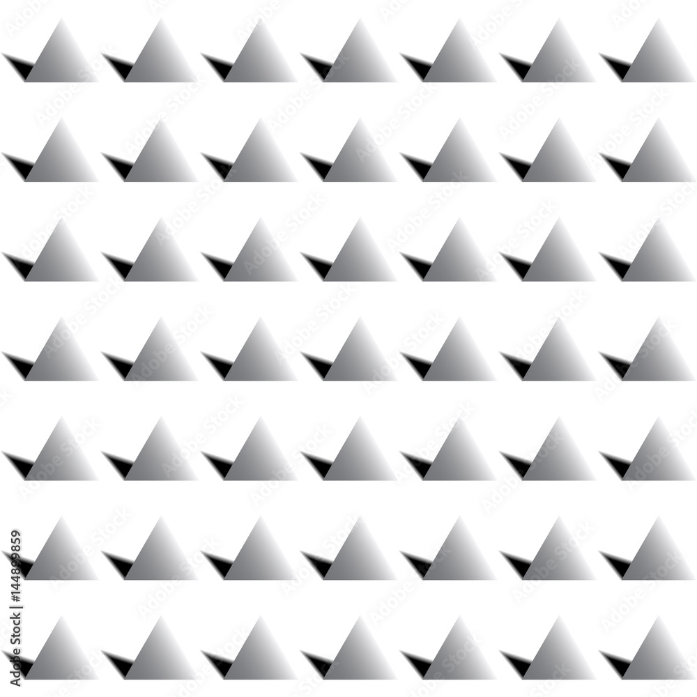 White triangular thorns background White triangular thorns background