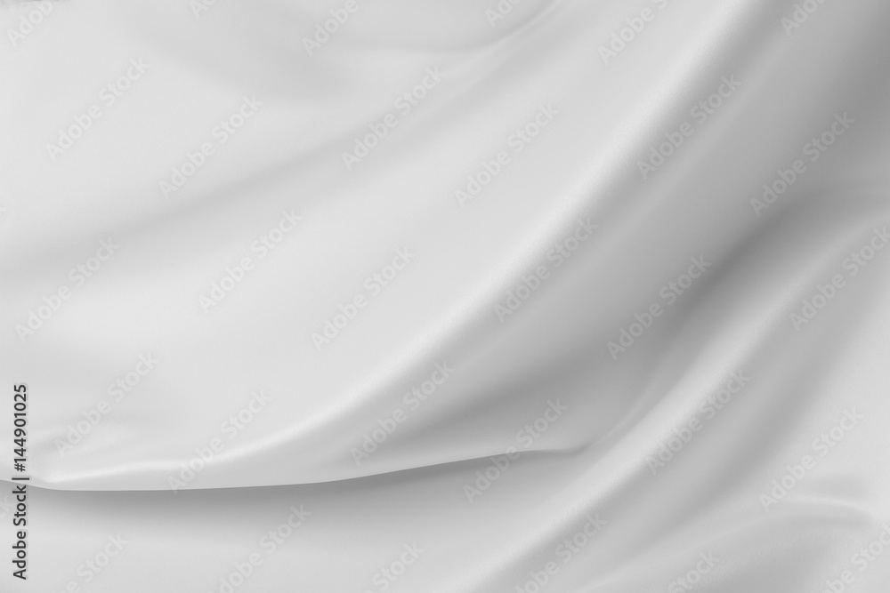 White silk fabric White silk fabric