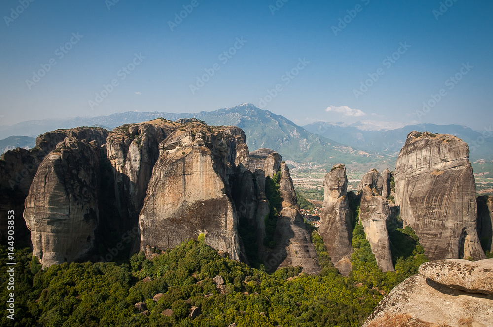 2016, Greece Meteora, beautiful landscape of Meteora monasteries