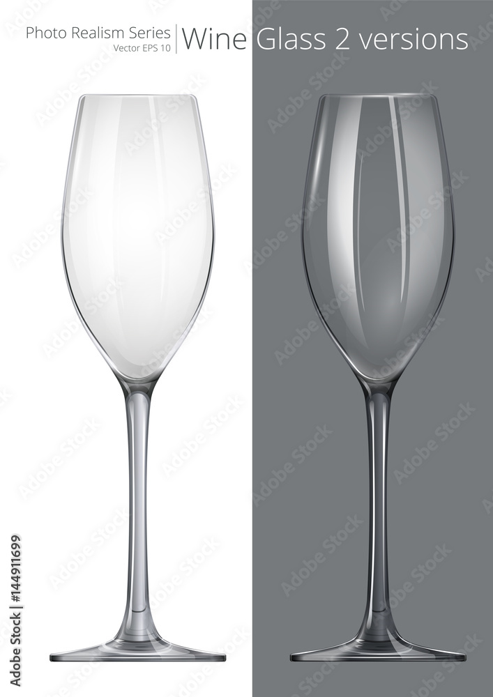 Wine Glass. Vector of Wine Glass. 2 different transparency and design. Wine Glass. Vector of Wine Glass. 2 different transparency and design.
