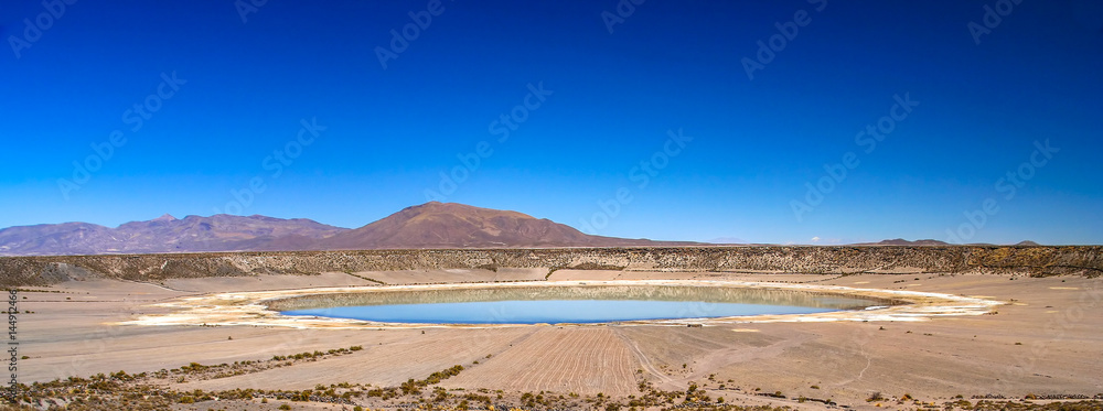 Big crater in Altiplano