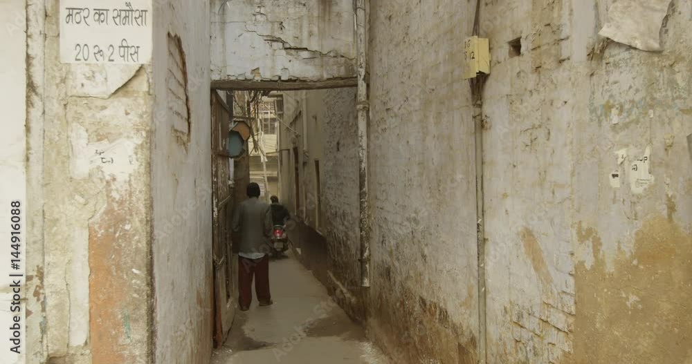 Alleys Near Jama Masjid in Old Delhi, India Alleys Near Jama Masjid in Old Delhi, India