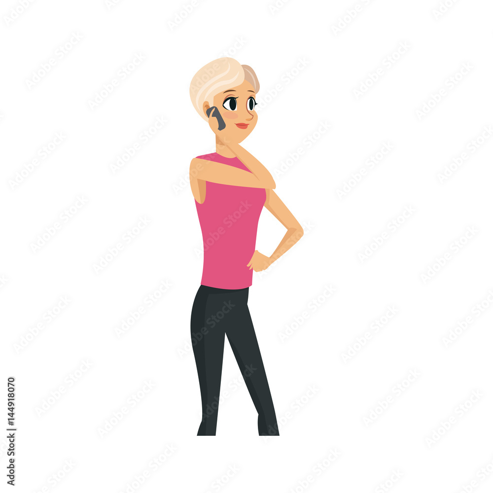 young woman wearing casual clothes cartoon icon over white background. colorful design. vector illustration young woman wearing casual clothes cartoon icon over white background. colorful design. vector illustration