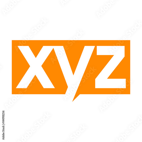 letter X Y and Z logo vector. photo