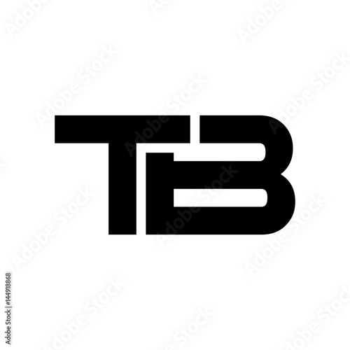 letter B and T logo vector.