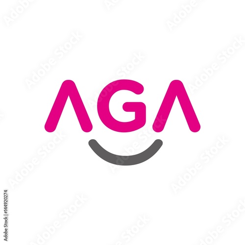 letter A , G, and A logo vector photo