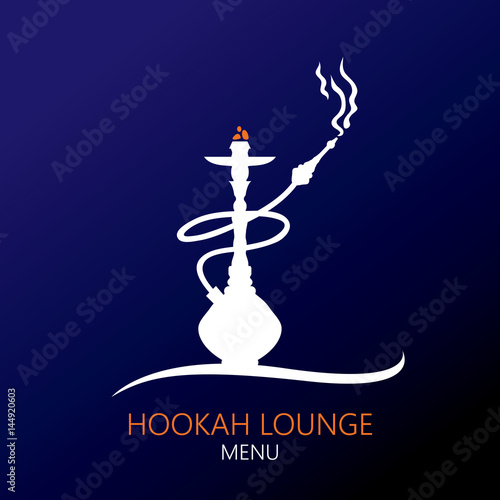 Hookah Lounge Bar Menu, Nargile, Nargila, hubble bubble (Vector Art) 



