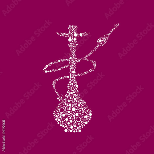 Hookah Lounge Bar Menu, Nargile, Nargila, hubble bubble (Vector Art) 



