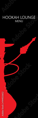 Hookah Lounge Bar Menu, Nargile, Nargila, hubble bubble (Vector Art) 



