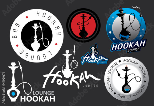 Hookah Lounge Bar Menu, Nargile, Nargila, hubble bubble (Vector Art) 



