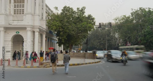 Time Lapse of Connaught Place in New Delhi, India