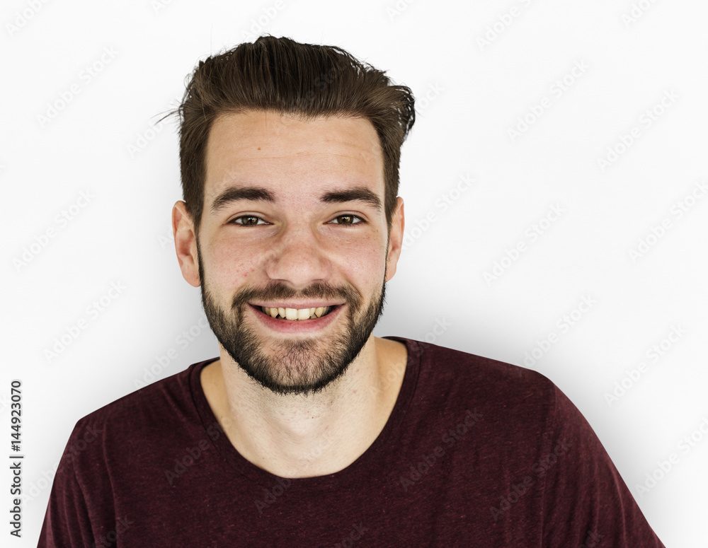 Fototapeta premium Adult Man Nutural Confident Portrait Concept