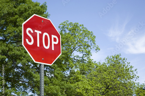 Stop Sign in a Horizontal Format