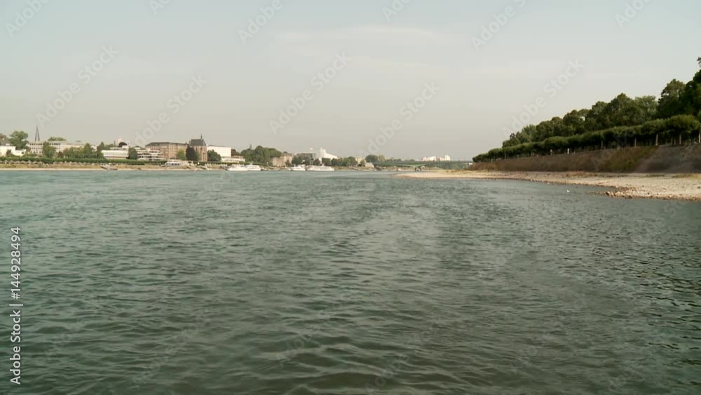 of a panoramic view of Bonn and the river Rhine. Germany of a panoramic view of Bonn and the river Rhine. Germany