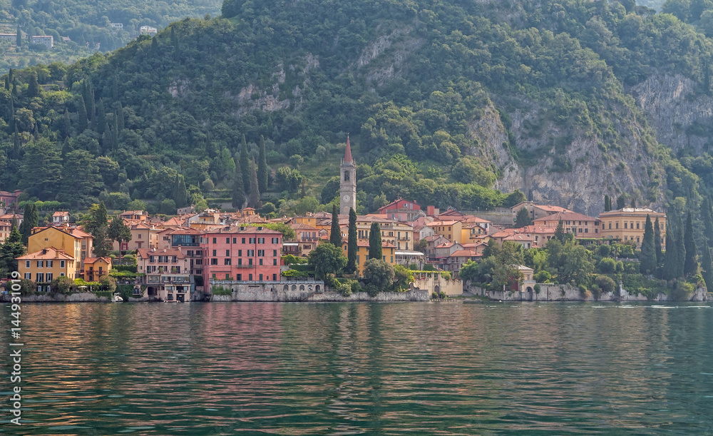 Varena town at lake Como, Italy