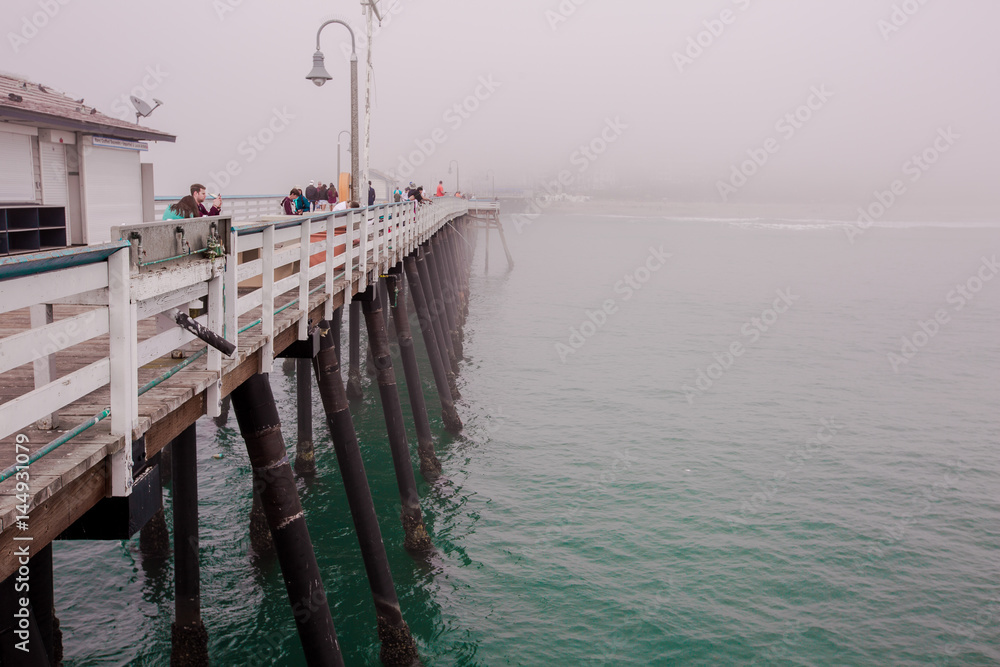 The misty pier 