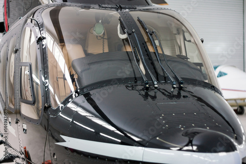 Close-up cockpit of helicopter © Dushlik