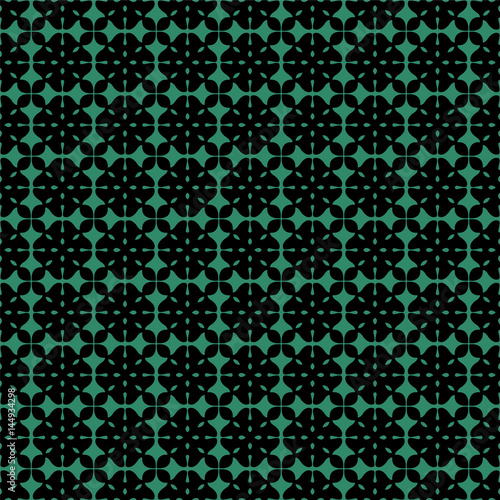 Antique seamless green background check cross geometry