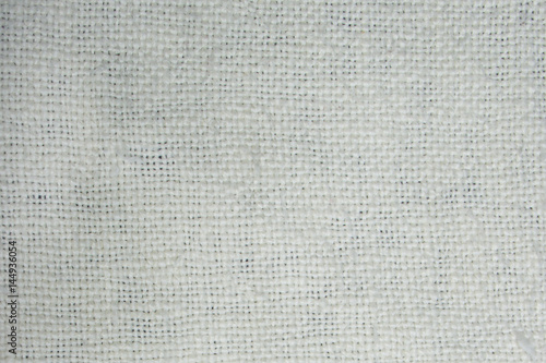 Hand weaving cotton cloth texture, natural fabric. White background photo