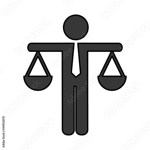justice balance isolated icon vector illustration design