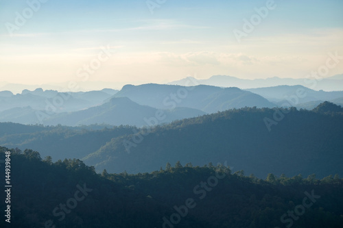 Landscape mountain range on sunny © Mumemories