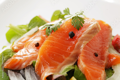 サーモン マリネ　Marinated salmon