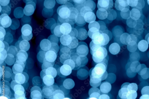Abstract Blue Bokeh Background.