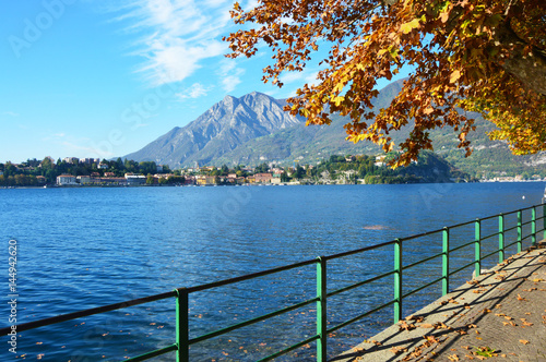 View of Lake Como from Lecco city in the fall, Lombardy, Italy © zigres