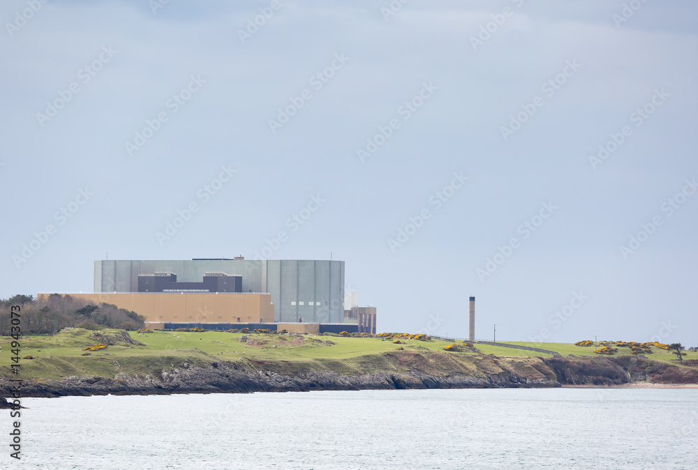 Wylfa decommisioned nuclear power station at Cemaes in Anglesey, North Wales