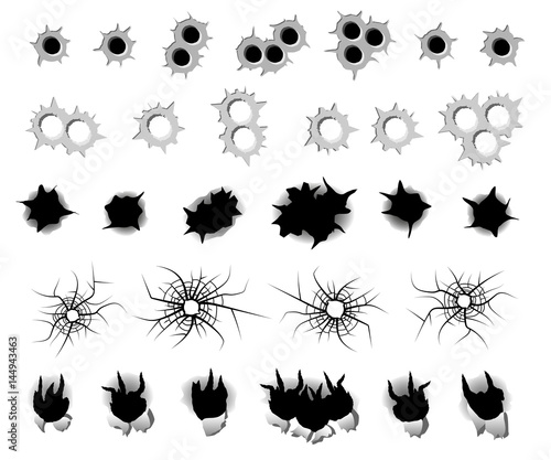 bullet hole set