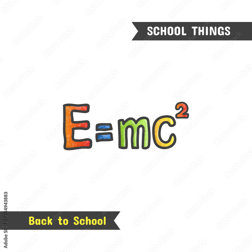 Back to School Supplies, vector hand drawn icon Back to School Supplies, vector hand drawn icon
