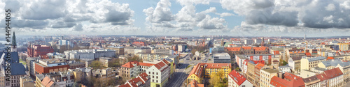 Panoramic view of Szczecin (Stettin) city downtown, Poland