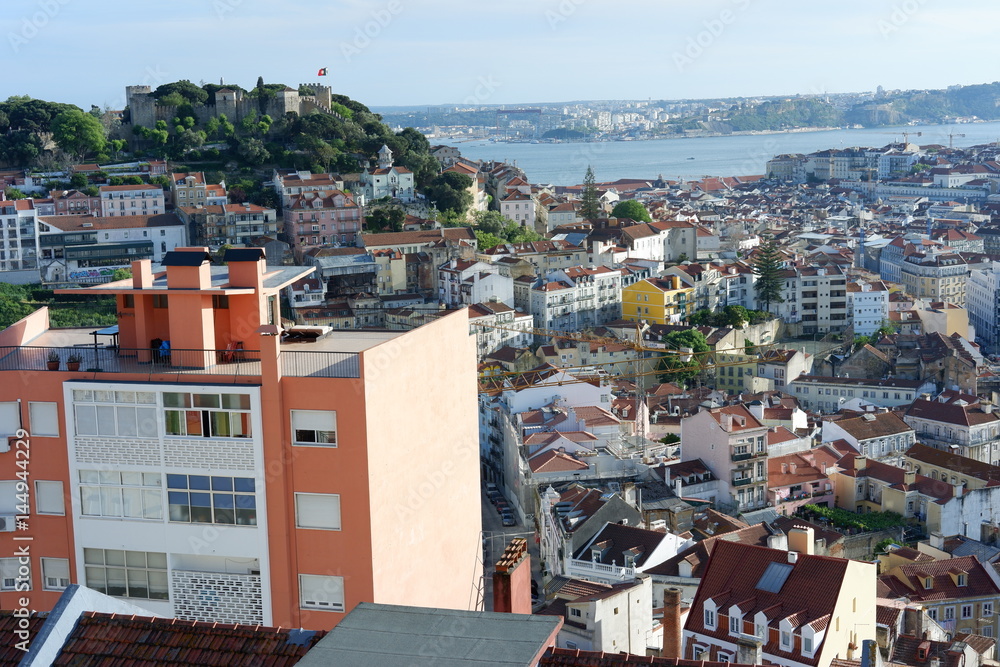 View on Lisbon Alfama neighborhood