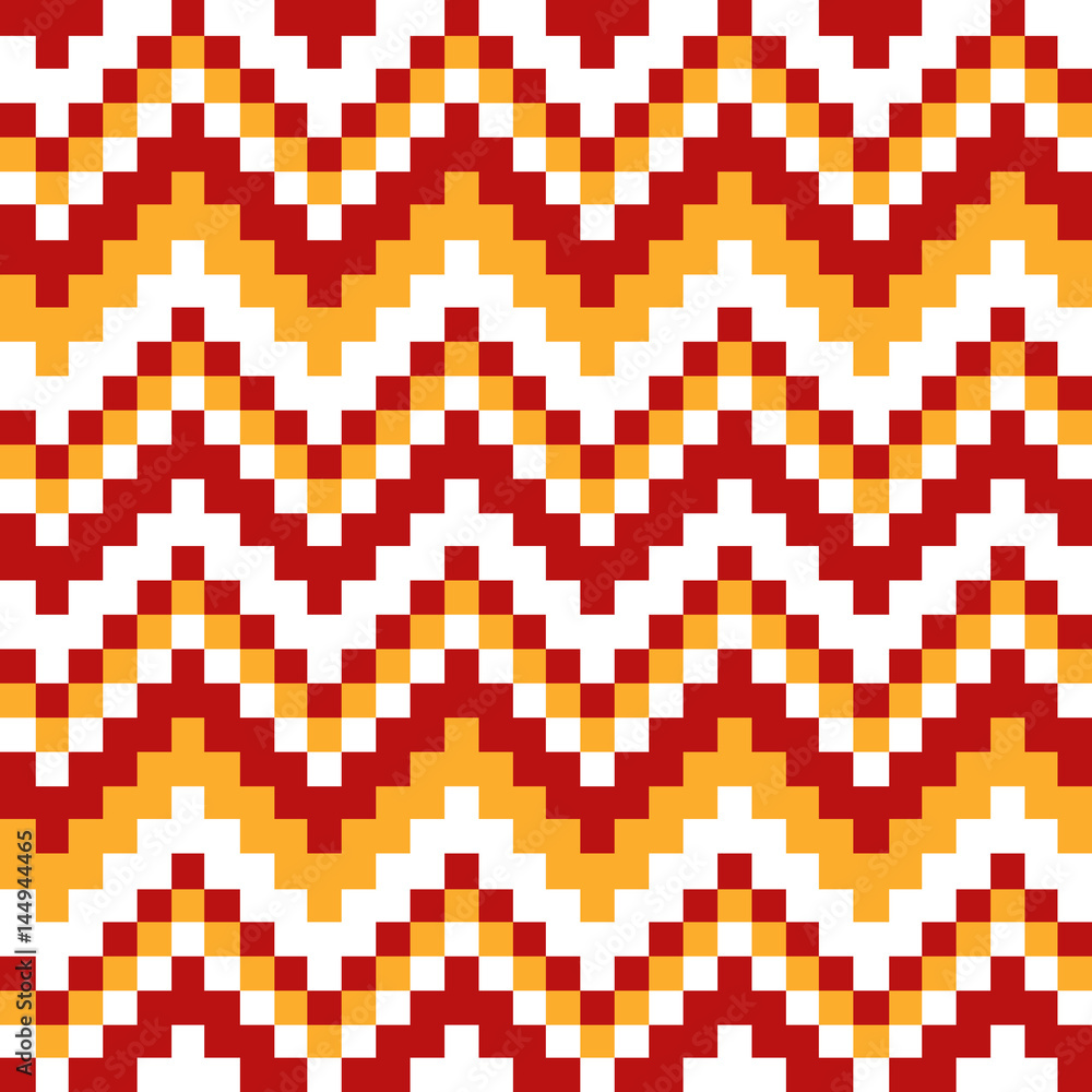ornament red and white squares ornament red and white squares