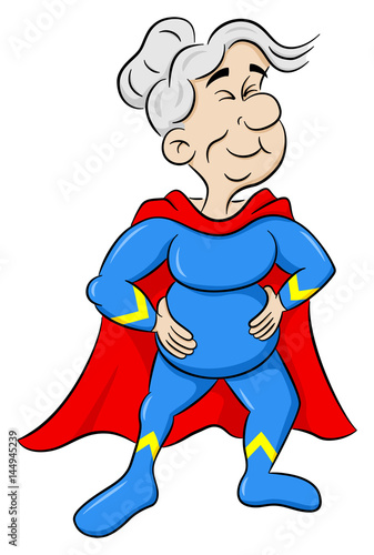 ältere Cartoon Super Heldin
