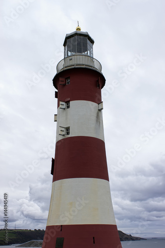 Plymouth lighthouse, Smeatons Tower in Plymouth Hoe, England