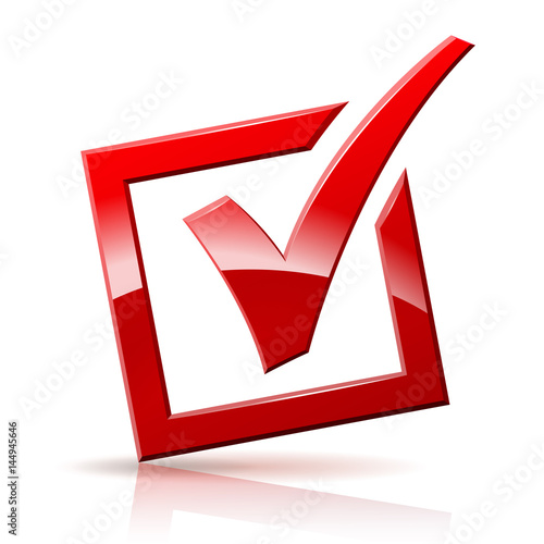 red check box