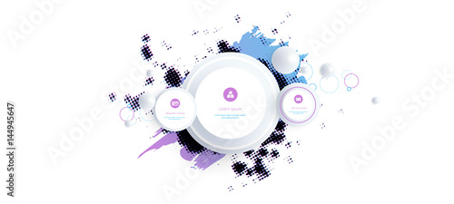 Abstract background with dots and lines.