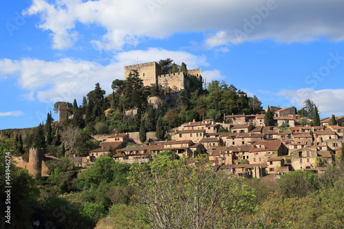 Village de Castelnou  dans les Aspres, Pyrénées orientales dans le sud de la France