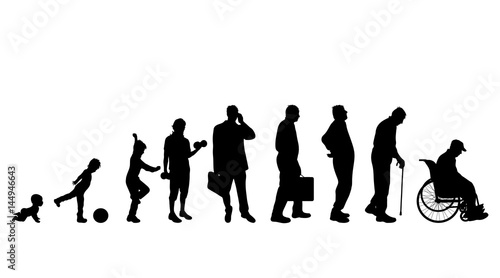 Vector illustration of generation of man.