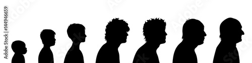 Vector illustration of generation of man.