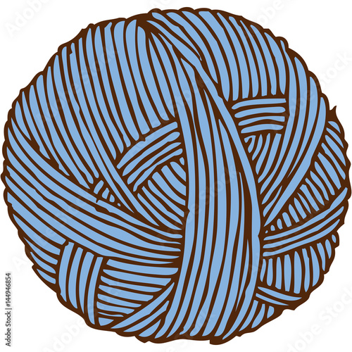 Blue Hank of Yarn