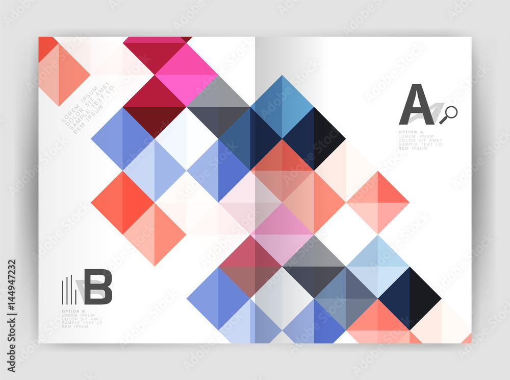 Vector square template background Vector square template background