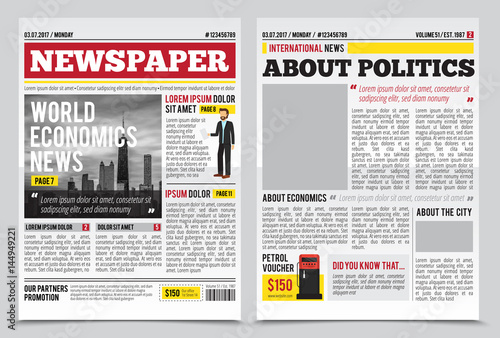 News Journal Spread Template