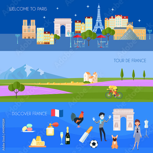 France Banners Set