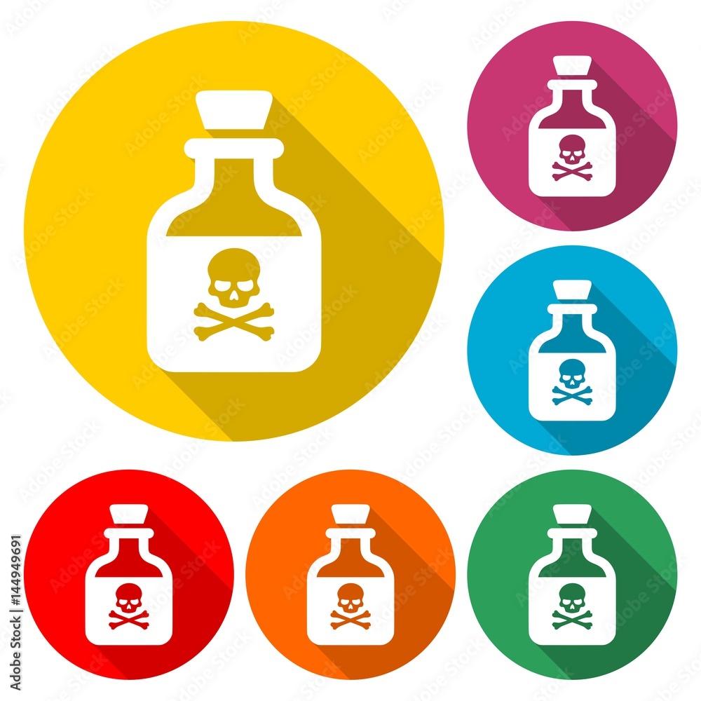 Poison flask icon - Illustration Poison flask icon - Illustration