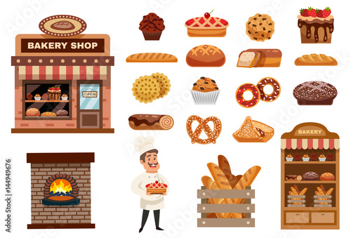 Bakery Icons Set 